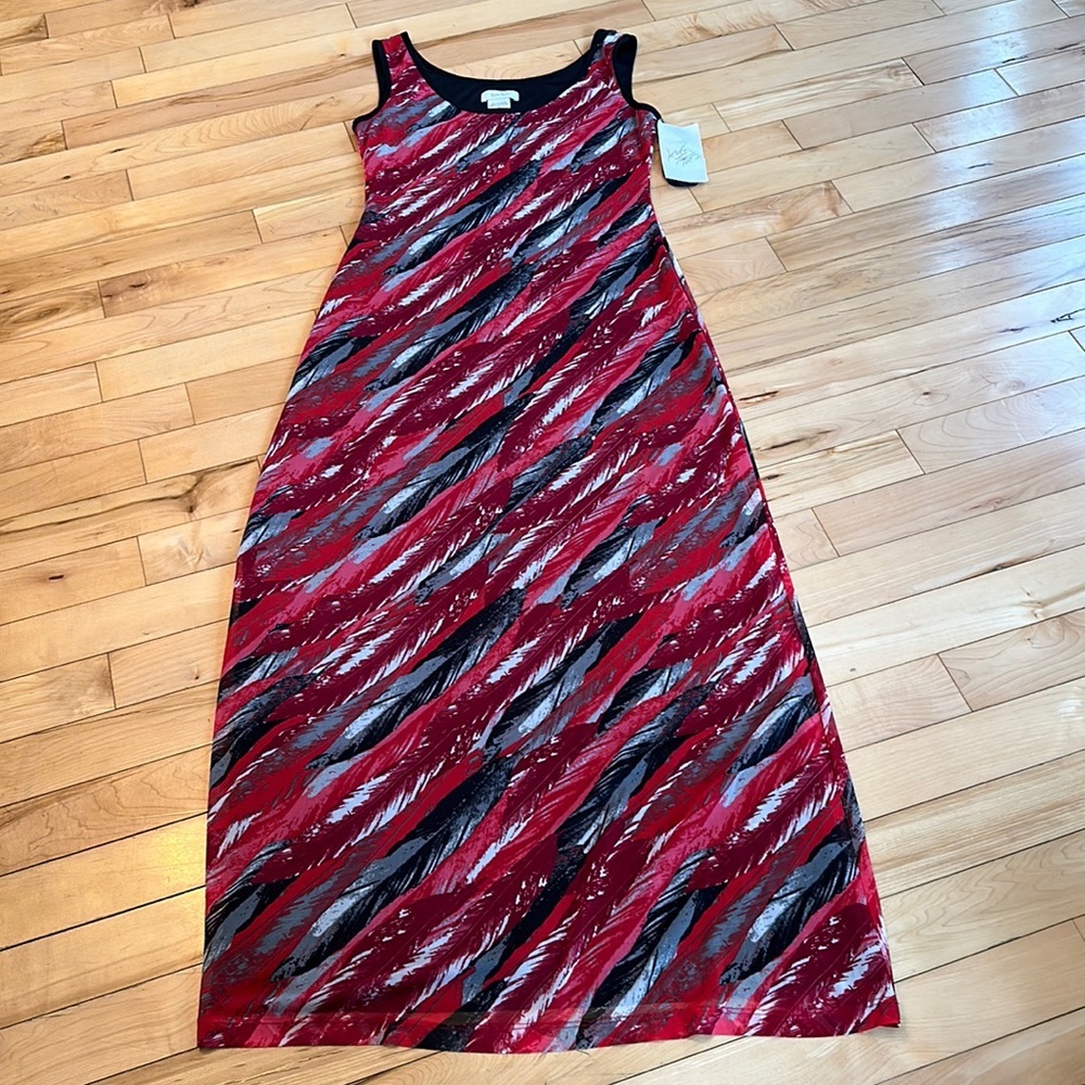 BNWT Kate Hill Feather Pattern Dress